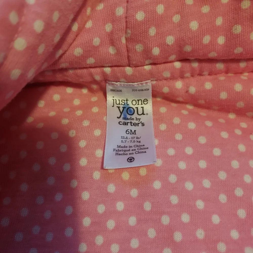 Carter's 6mo Cozy Cute Warm Pink Fuzzy Owl Hooded Footed sleeper Winter